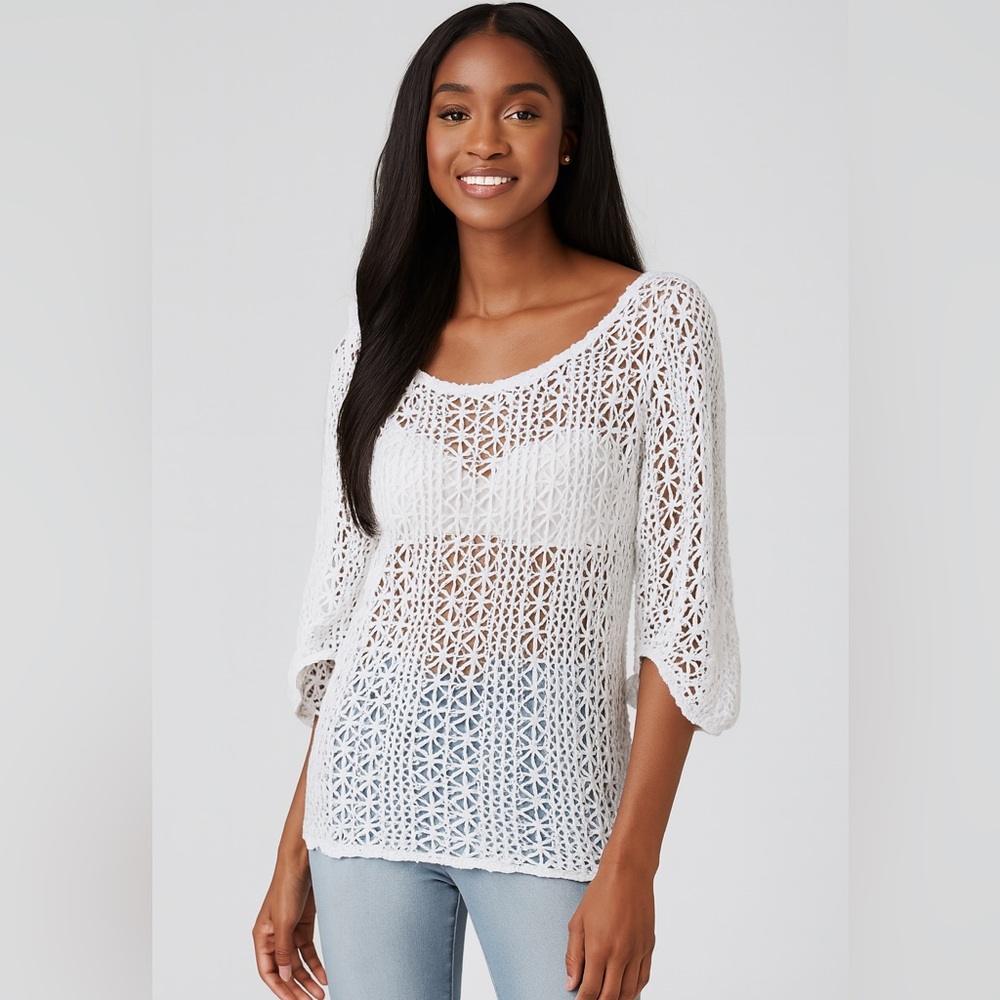 Anthropologie DREW Simply Meg’s Crochet Top
